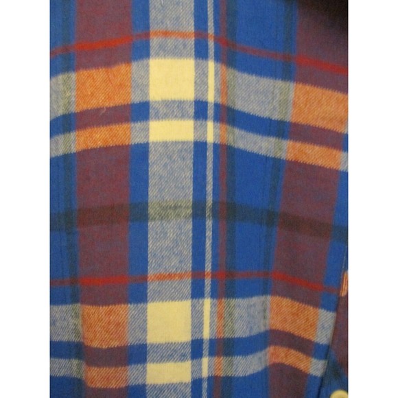 EMS Eastern Mountain Sports Womens Plaid Button Front Flannel Tunic Shirt Size L - Picture 5 of 10
